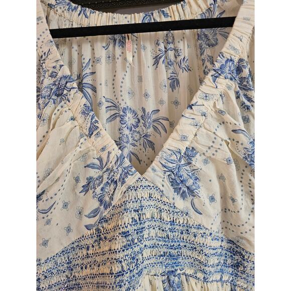 Free People Blue and White Maxi Dress - Picture 7 of 8